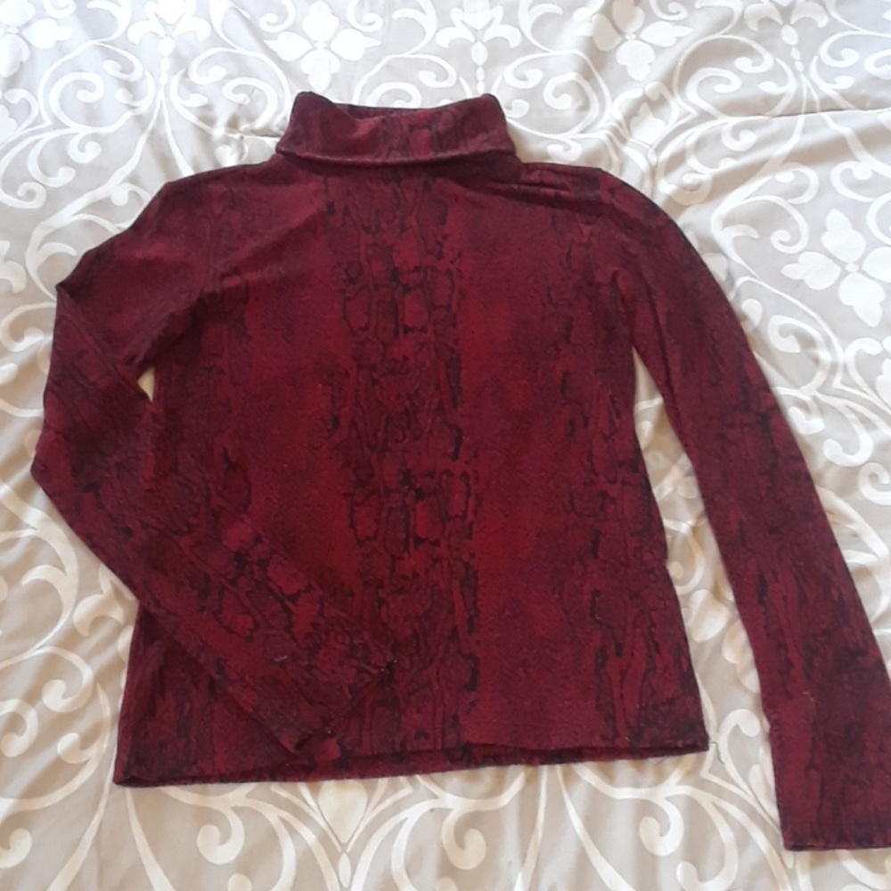 Zara red snake print sweater